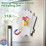 Renmxj Mini Ceramic Vase Magnets for Fridge, Cute Tiny Plant Vase Fridge Magnets for Kitchen Refrigerator Office Locker Decoration with Flowers (8 Pack)