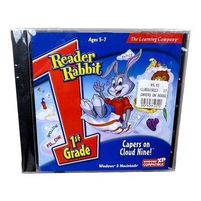 Reader Rabbit 1st Grade Capers On Cloud Nine Pc New Cd Rom FACTORY SEALED NEW