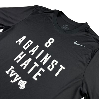 Harvard University x Nike Team Issued 8 Against Hate Ivy League T-Shirt   Medium