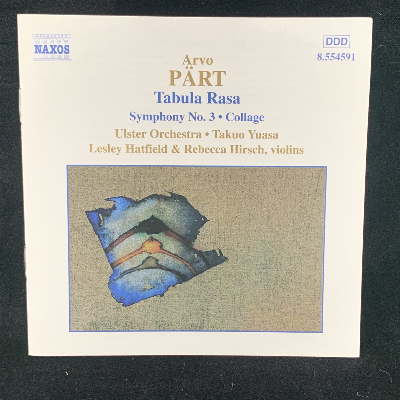 ARVO PART Tabula Rasa, Symphony #3, Collage - NAXOS CD 2000