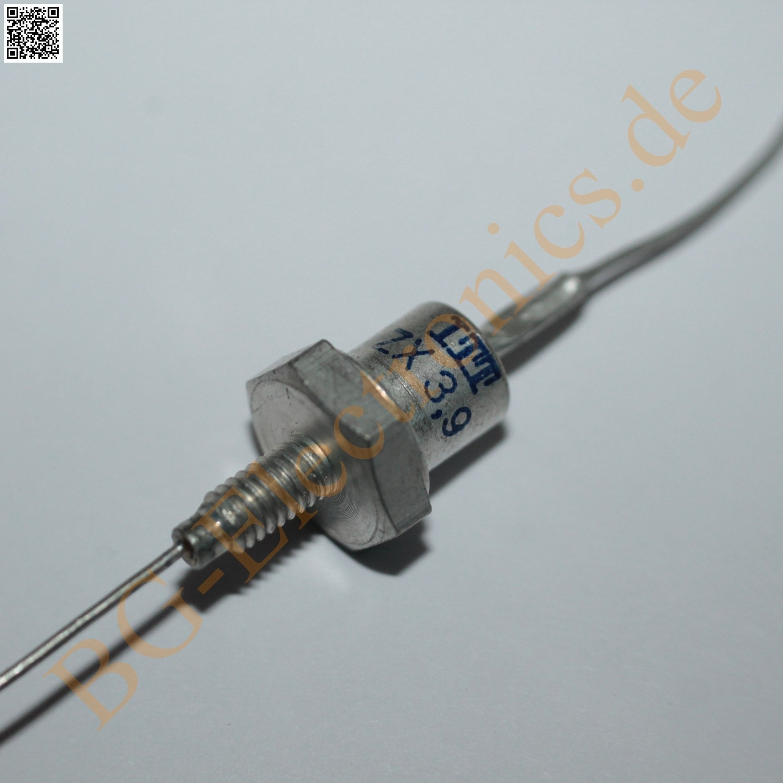 1 x ZX3.9 ZENER DIODE, SINGLE, TWO TERMINAL ITT DO-4 1pcs 1 x ZX3.9 ZENER DIODE, SINGLE, TWO TERMINAL ITT DO-4 1pcs