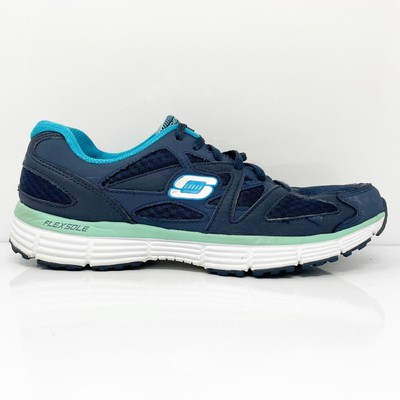 Женские легкие кроссовки Skechers SN 11910, синие кроссовки, размер 10, Синий, Lightweight