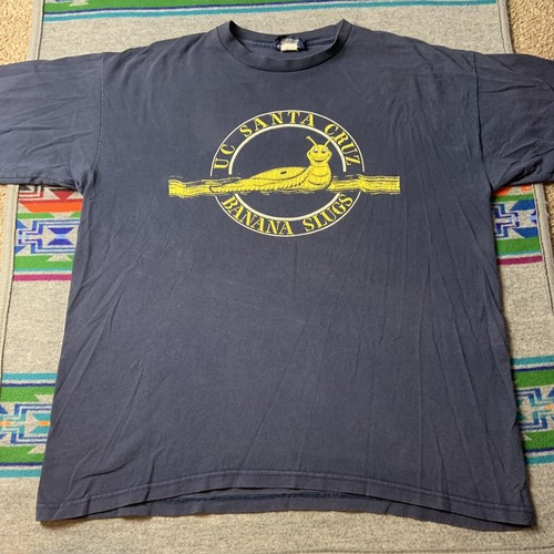 Vintage 90s UC Santa Cruz Banana Slugs I've Been Slimed T Shirt XL