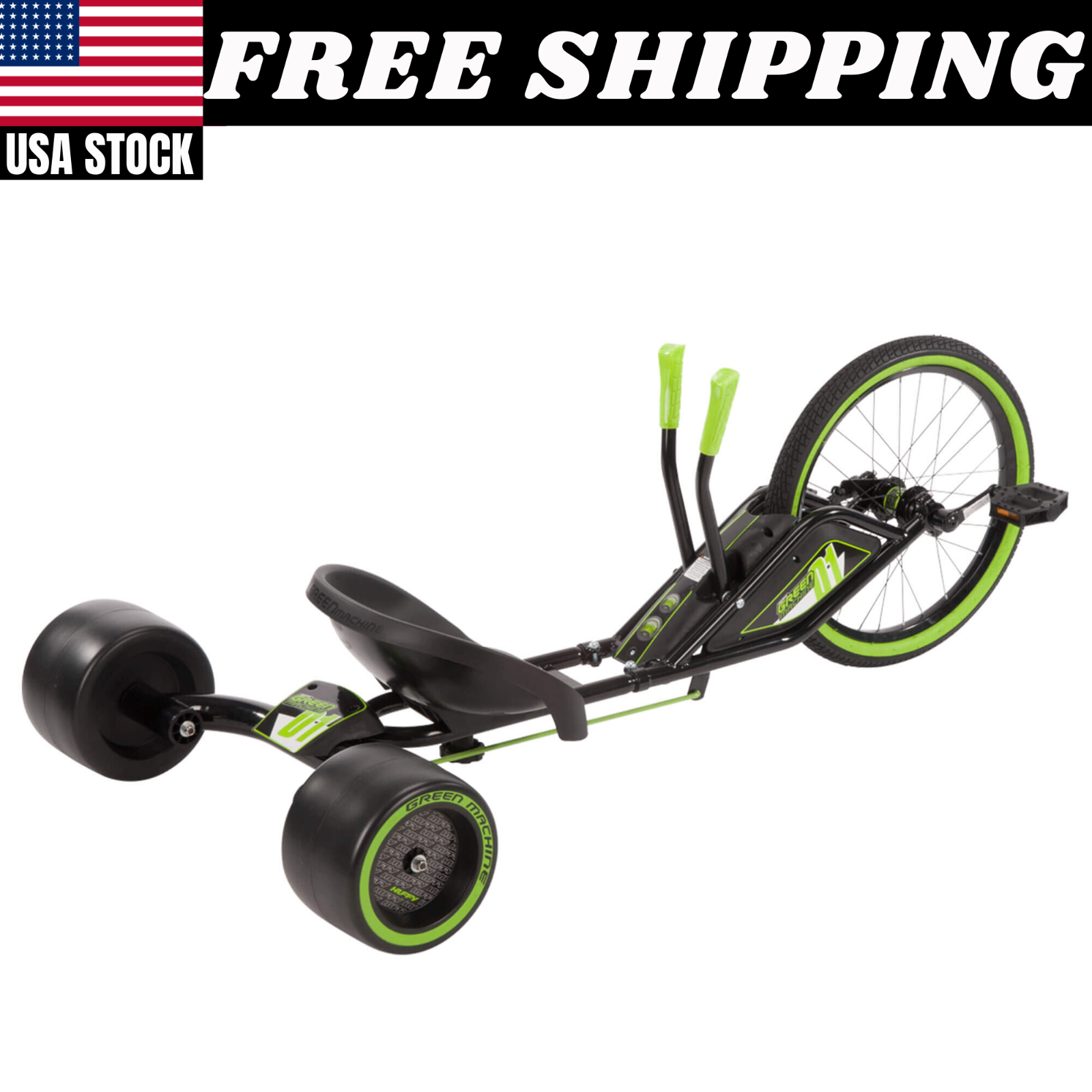 green big wheel tricycle