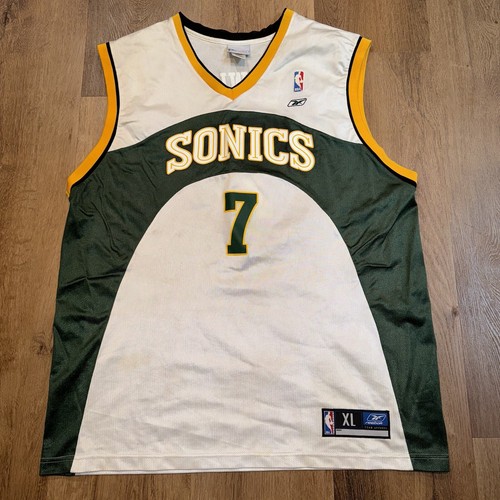 reebok nba Seattle supersonics ハーフジップ Seattle Sonics Jersey Rashard Lewis Reebok Supersonics