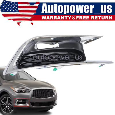 Premium Fog Light Cover Trim Bezel Front Right Side For Infiniti QX60 2016-2020