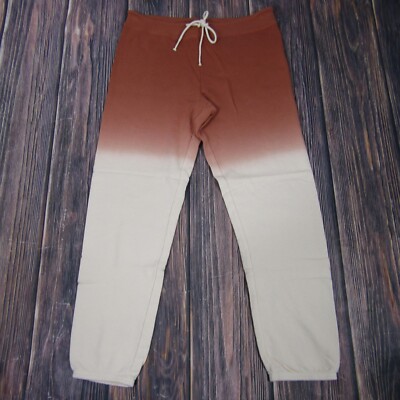 Marine Layer NEW NWT Womens Medium Brown Blake Vintage Terry Jogger Sweatpants