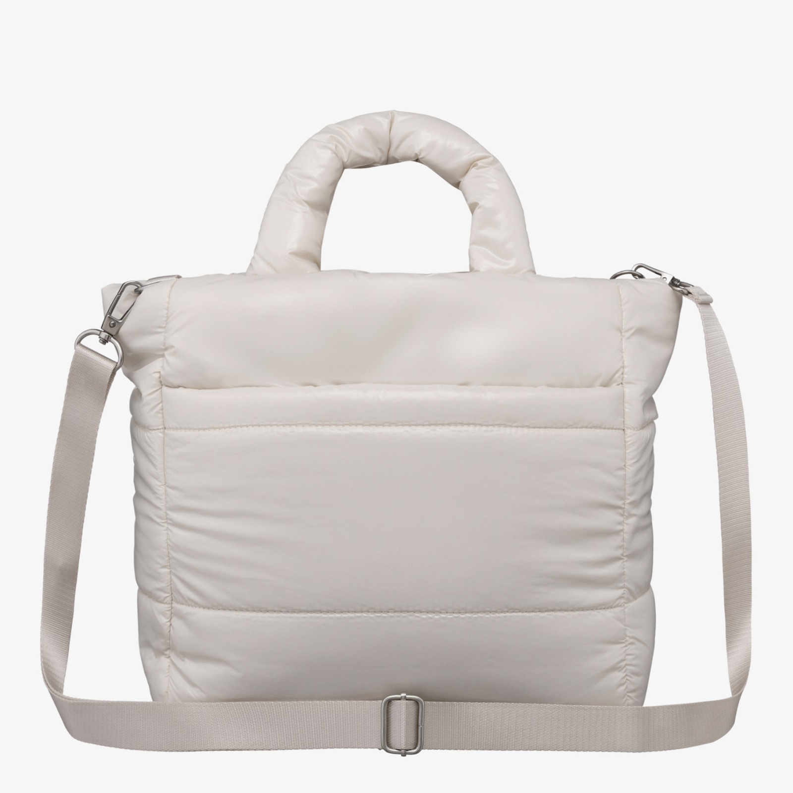 New THE NORTH FACE PLUMPY TOTE BAG LARGE NN2PQ60K CREAM