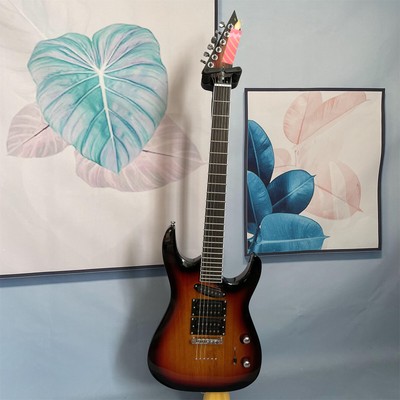 Sunburst Body Electric Guitar 6 String HPL Fretboard Chrome Parts SHH