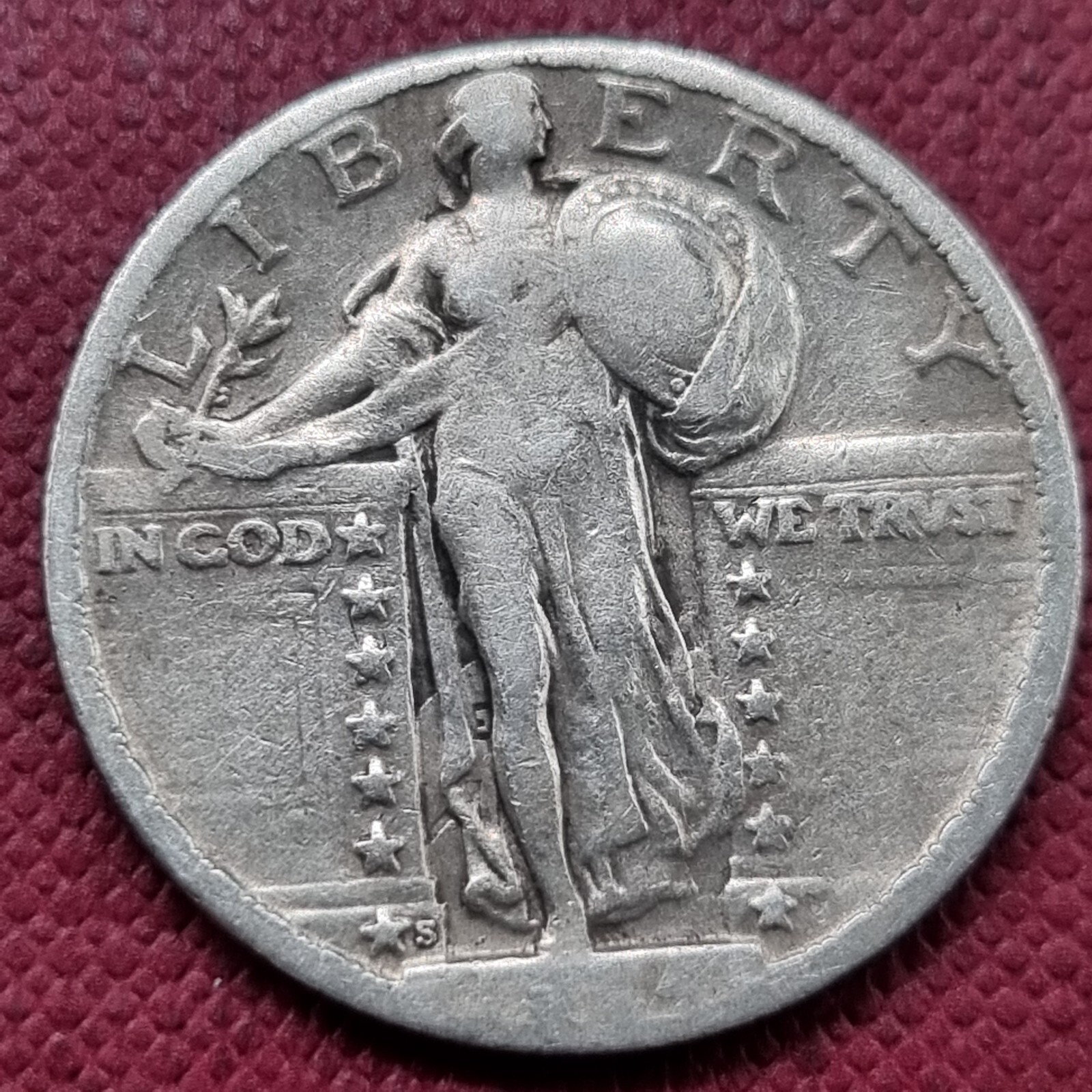 1924 S Standing Liberty Quarter 25c Circulated #63592 | eBay