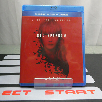 RED SPARROW (2018 Blu-ray) In a Blu-ray case with artwork, VERY GOOD