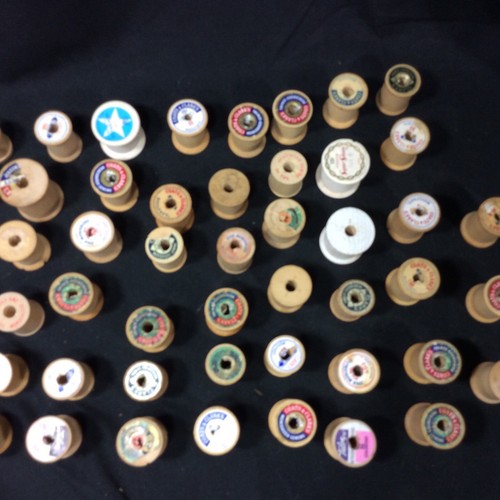 Wooden Spools Clarks And Star No Thread Vintage Lot Of 25 Collect Sewing crafts
