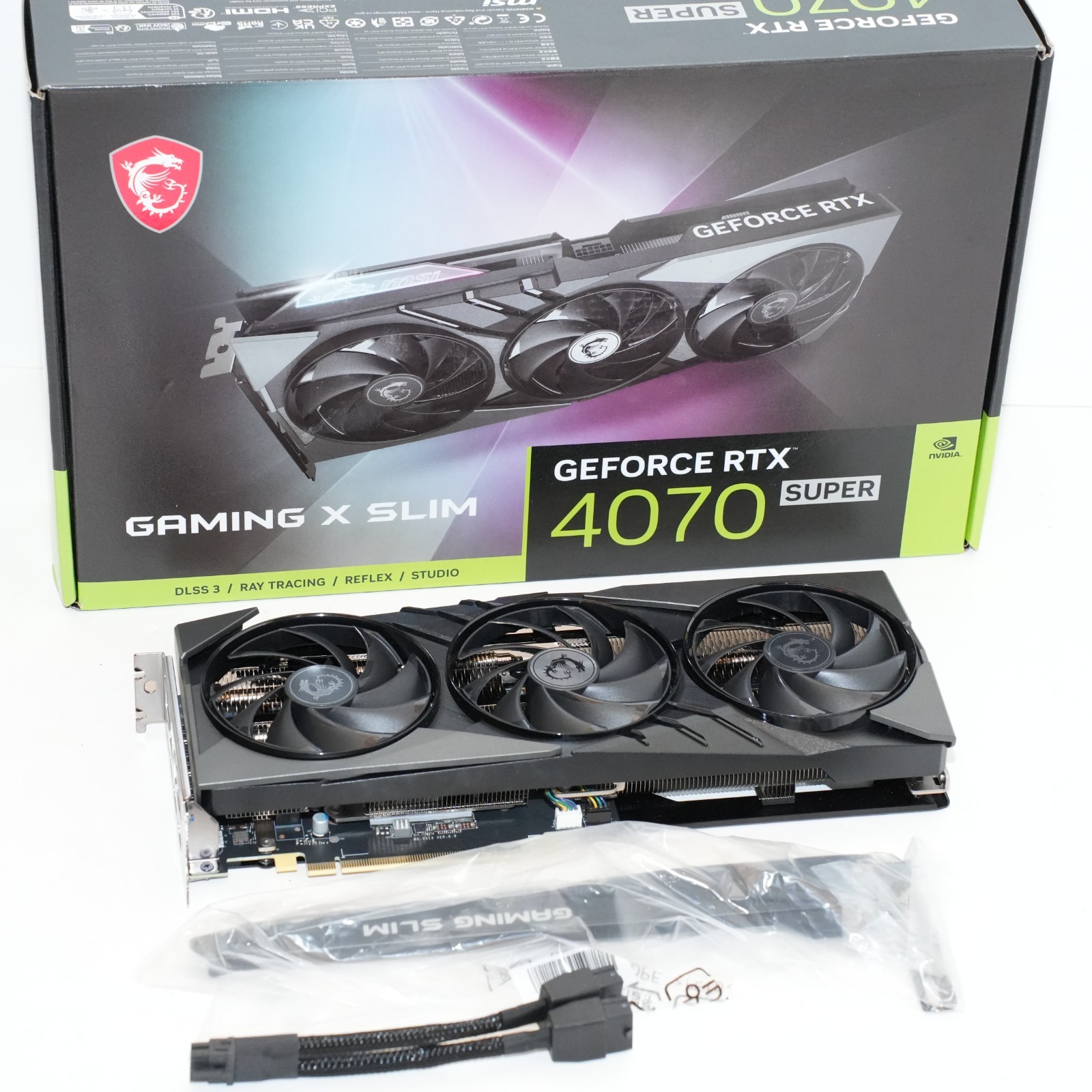 【新品未開封】RTX 4070 SUPER 12G GAMING X SLIM MSI GeForce RTX™ 4070 SUPER 12G GAMING SLIM WUKONG EDITION
