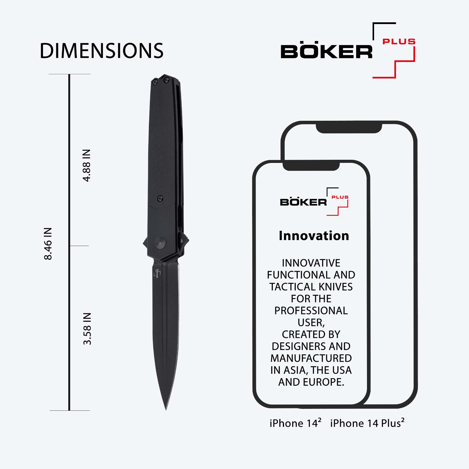 Boker Plus Kwaiken Sym Pocket Knife 3.58