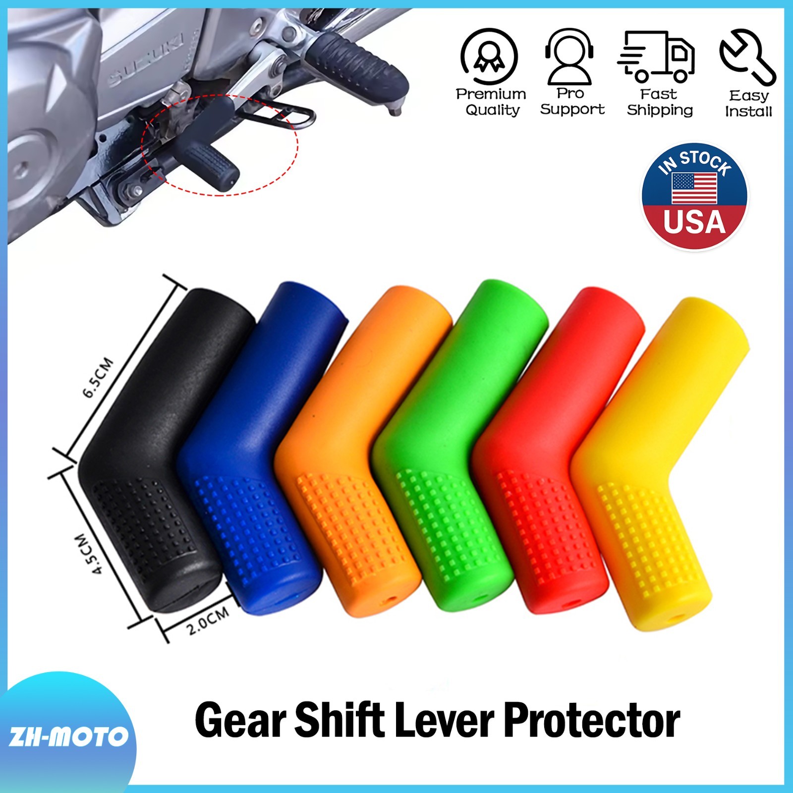 専用⚠︎ Motorcycle Gear Shift Lever Protector Cover Fit For Honda Kawasaki