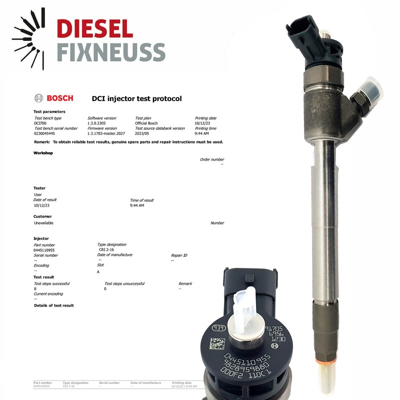 Injektor FüR Citroen Ford Peugeot 1.5 Hdi 0445110955 Jx6q-9f593-Ab 2315514