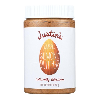Justin's Nut Butter Almond Butter - Classic - Case Of 6 - 16 Oz.
