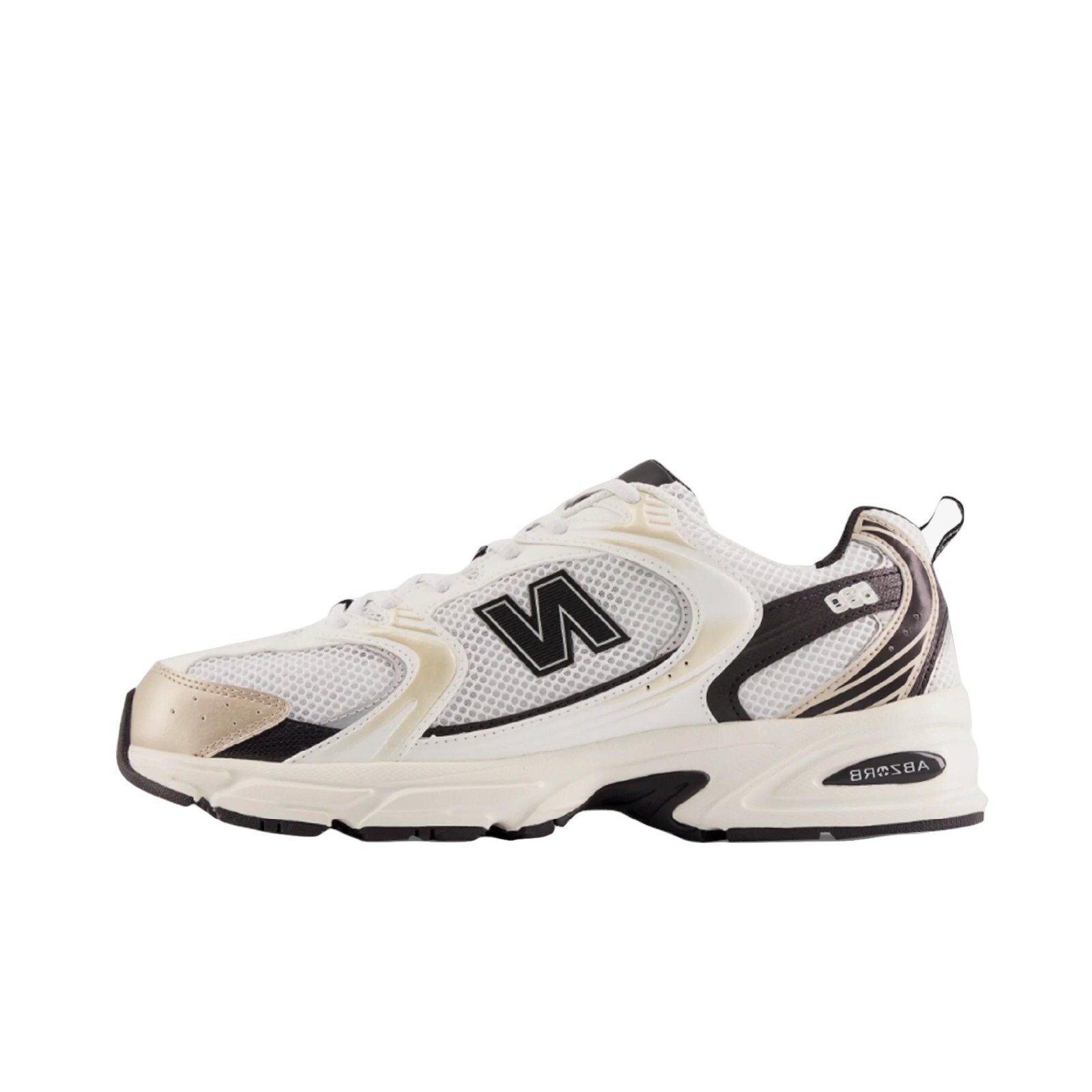 

Мужские кроссовки New Balance 530 White Gold MR530TC, White/black/gold, New Balance 530