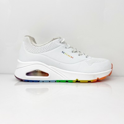 

Skechers Womens Uno Rainbow Peaks 155133 Белая повседневная обувь Кроссовки Размер 6, Белый, Uno Rainbow Peaks
