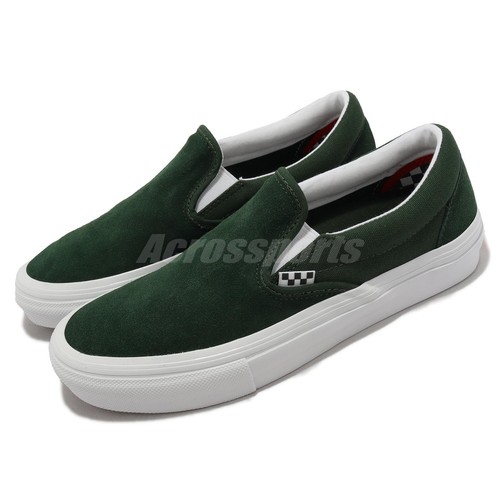 Vans Skate Slip-On Wrapped Green White Мужская обувь для скейтбординга VN0A5FCAY9H