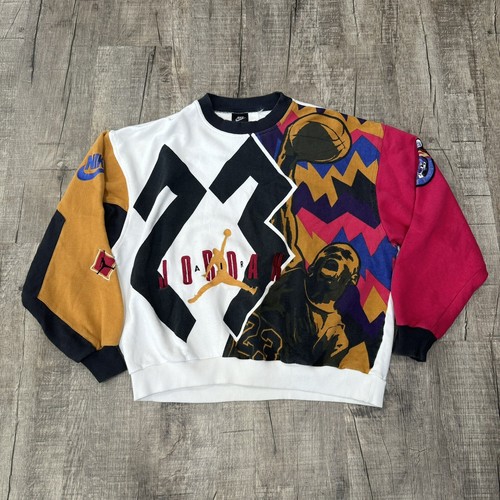 VINTAGE Nike x Jordan AOP Sweatshirt Basketball men's Large VINTAGE Nike x Jordan AOP Sweatshirt Basketball men's Large
