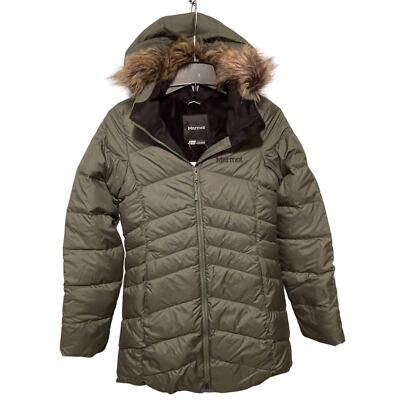 Pre-owned Marmot Women's Montreal Coat In Crocodile Size: Xs In Green