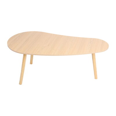 Small Coffee Table Mid Century Modern Tea Table Coffee Table with Mango Shape 