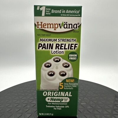 Hemp Relief Roll-On Hempvana-Maximum Strength Pain Managment Seed Oil