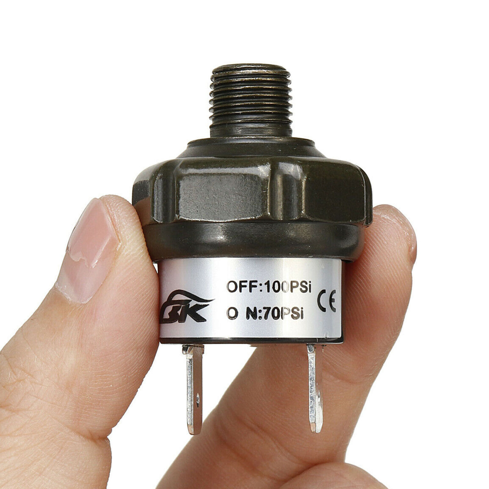 1/8" NPT Air Compressor Tank Pressure Control Switch 70psi ON 100psi OFF 12V 24V
