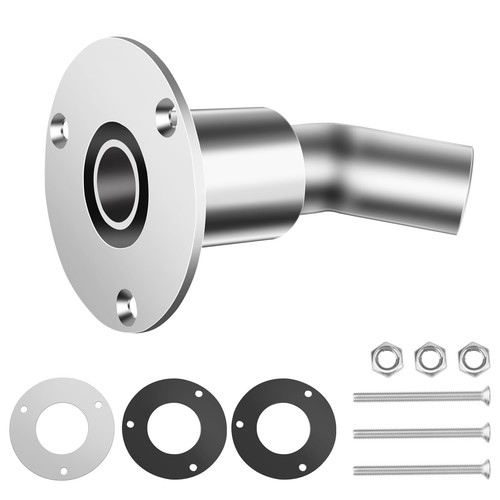 Stainless Steel 316 Thru Hull Exhaust Skin, Fitting 24mm Tube for Diesel Heaters