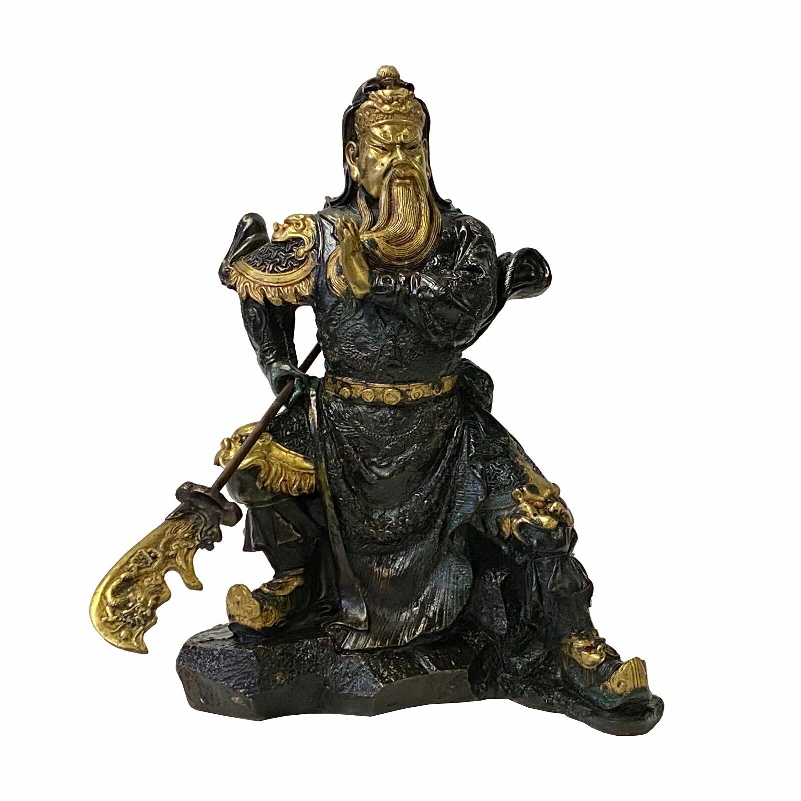 Chinese Handmade Metal Guan Yu Zheng Fei General Quan Statue ws1699S Chinese Handmade Metal Guan Yu Zheng Fei General Quan Statue ws1699S