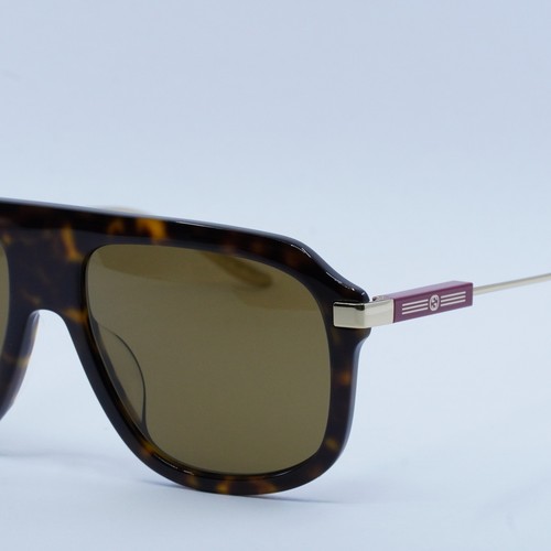 Pre-owned Gucci Gg1309s 006 Dark Havana/brown 57-17-145 Sunglasses Authentic