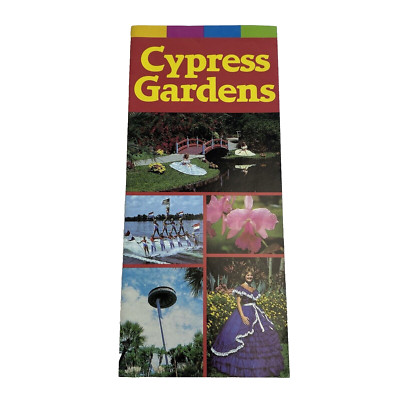 Cypress Gardens Theme Park Florida Brochure Vintage 1984 FL Travel Nostalgia 80s