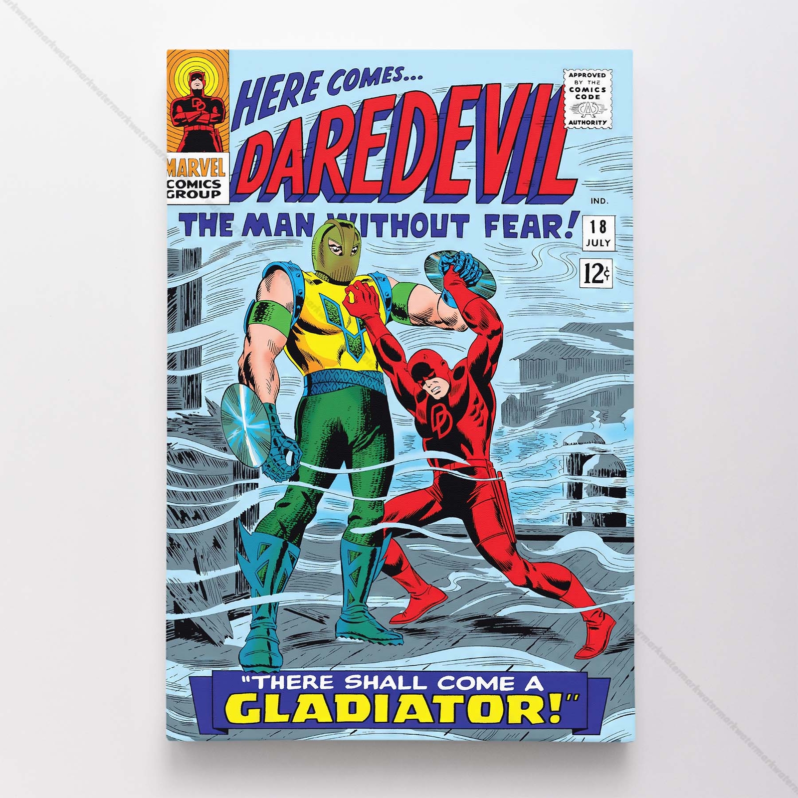 Daredevil Poster Canvas Vol 1 #18 Comic Book Art Print