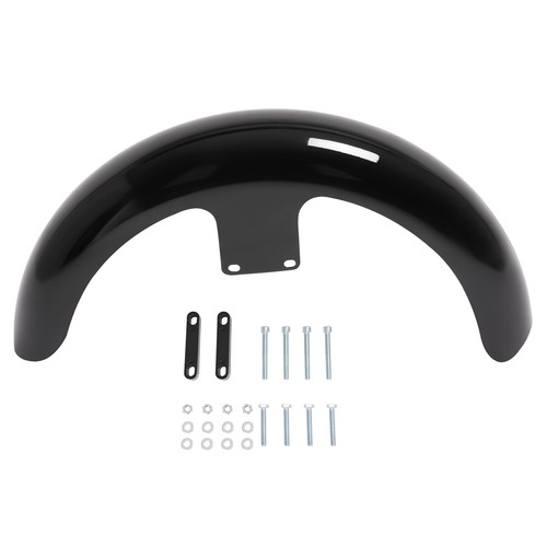 Steel 19" Wrap Front Fender Black For Harley Touring Street Road Glide