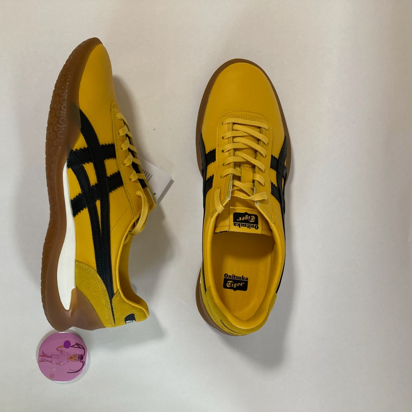 Pre-owned Onitsuka Tiger Ohbori A50 Sneaker Unisex 1183c403.750 Yellow/black 75th Anniv