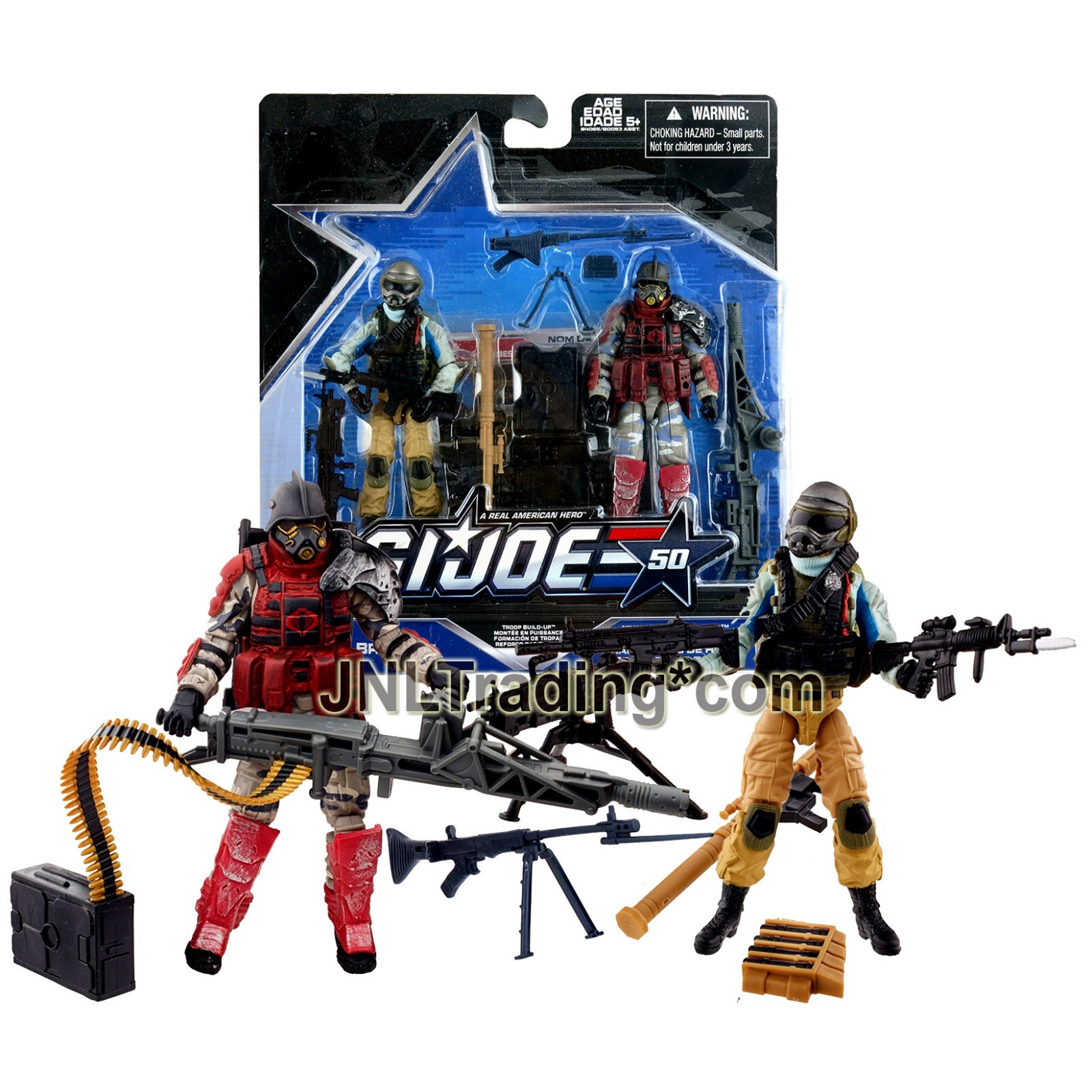 Yr 2015 GI JOE 50th Figure Set : TROOP BUILD-UP STEEL