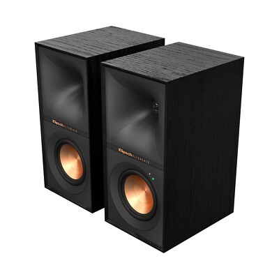 Klipsch R-40PM 4'' 240W Powered Bookshelf Speaker with Bluetooth - Black (pair)