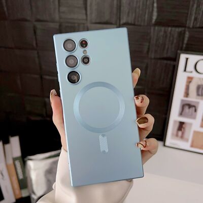 For Samsung Galaxy S24 Ultra S23 FE S22 S21 S20 Mag Safe Magnetic Case TPU Cover