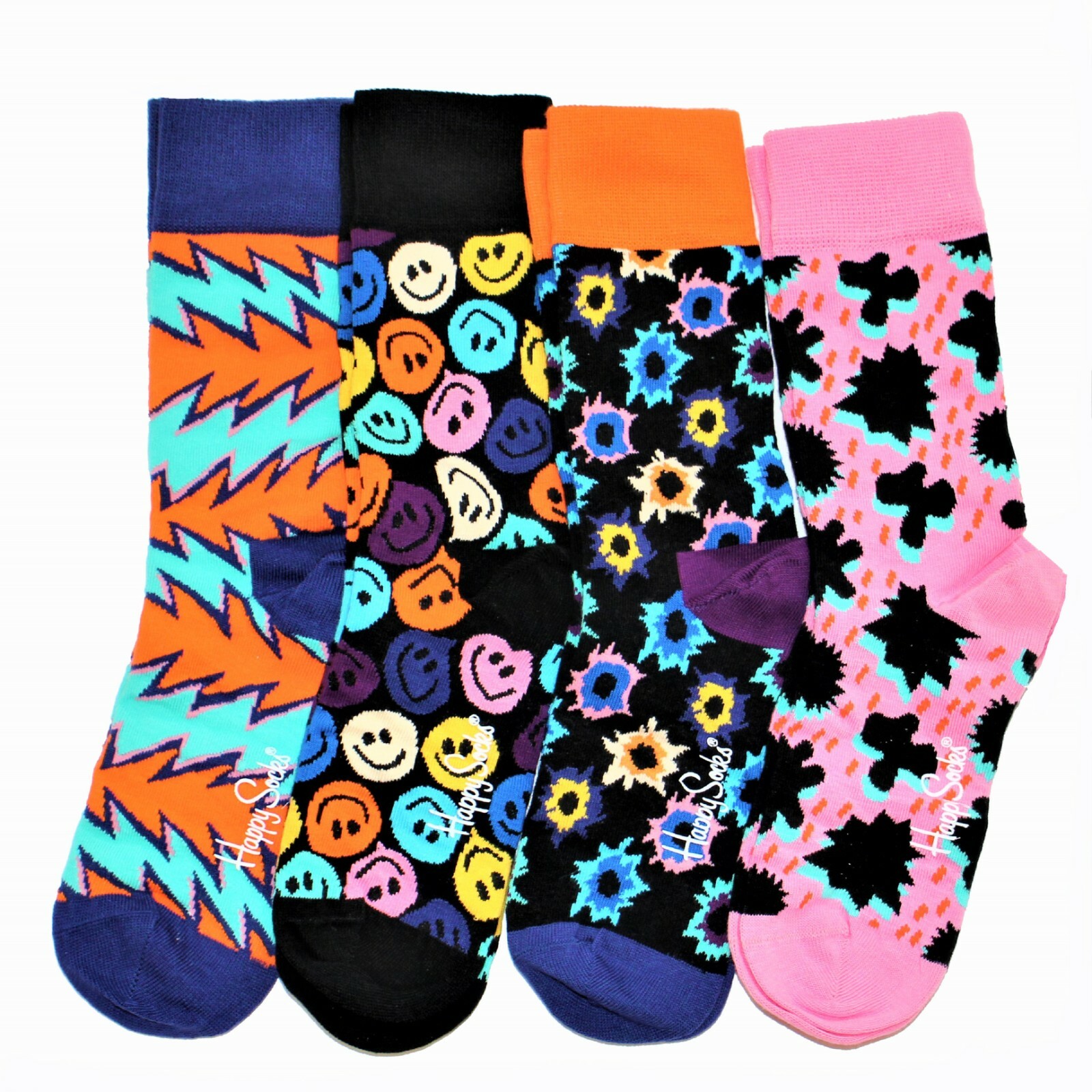 S Colorful Premium Cotton Sock 4 Pair Gift Box Unisex Size 9-11