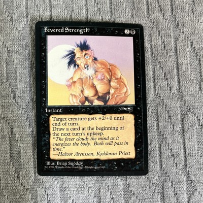 Collector cards magic, the gathering deck, master fevered strength