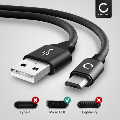  USB Kabel für Archos 43 internet tablet 80b Helium 97 XS Ladekabel 2A schwarz