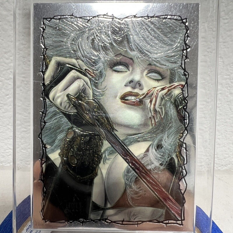 その他 Lady Death Evil Ernie Chromium Lady Death Evil Ernie 1993 Chaos Comics Chromium Promo Card #4 by