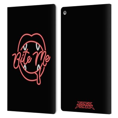 OFFICIAL BEBE REXHA KEY ART LEATHER BOOK WALLET CASE COVER FOR AMAZON FIRE
