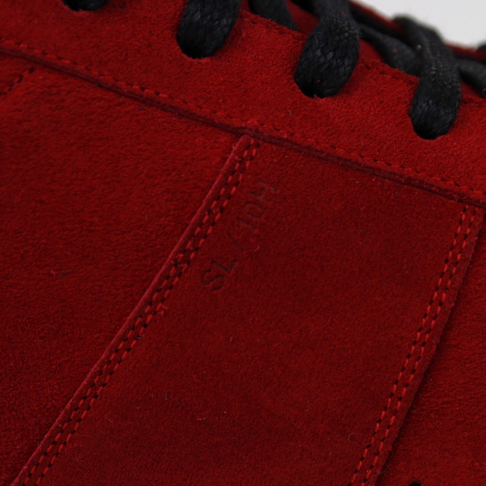 Pre-owned Saint Laurent Men's Red Suede Hi Top Sneakers It 49 / Us 16 418026 6422