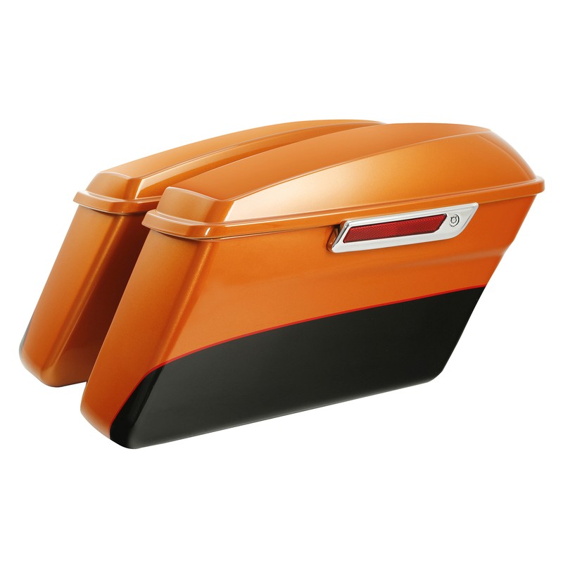 Hard Saddlebags Fit For Harley Road Glide 2014-2024 Amber Whiskey