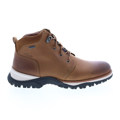 

Clarks Topton Mid Gore-Tex GTX 26161407 Мужские коричневые повседневные классические ботинки, Коричневый, Clarks Topton Mid GTX