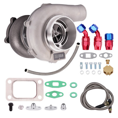 GT3076R GT30 GT3037 Turbocharger 500HP T3 Turbo Kit Oil Drain Return/Feed Line