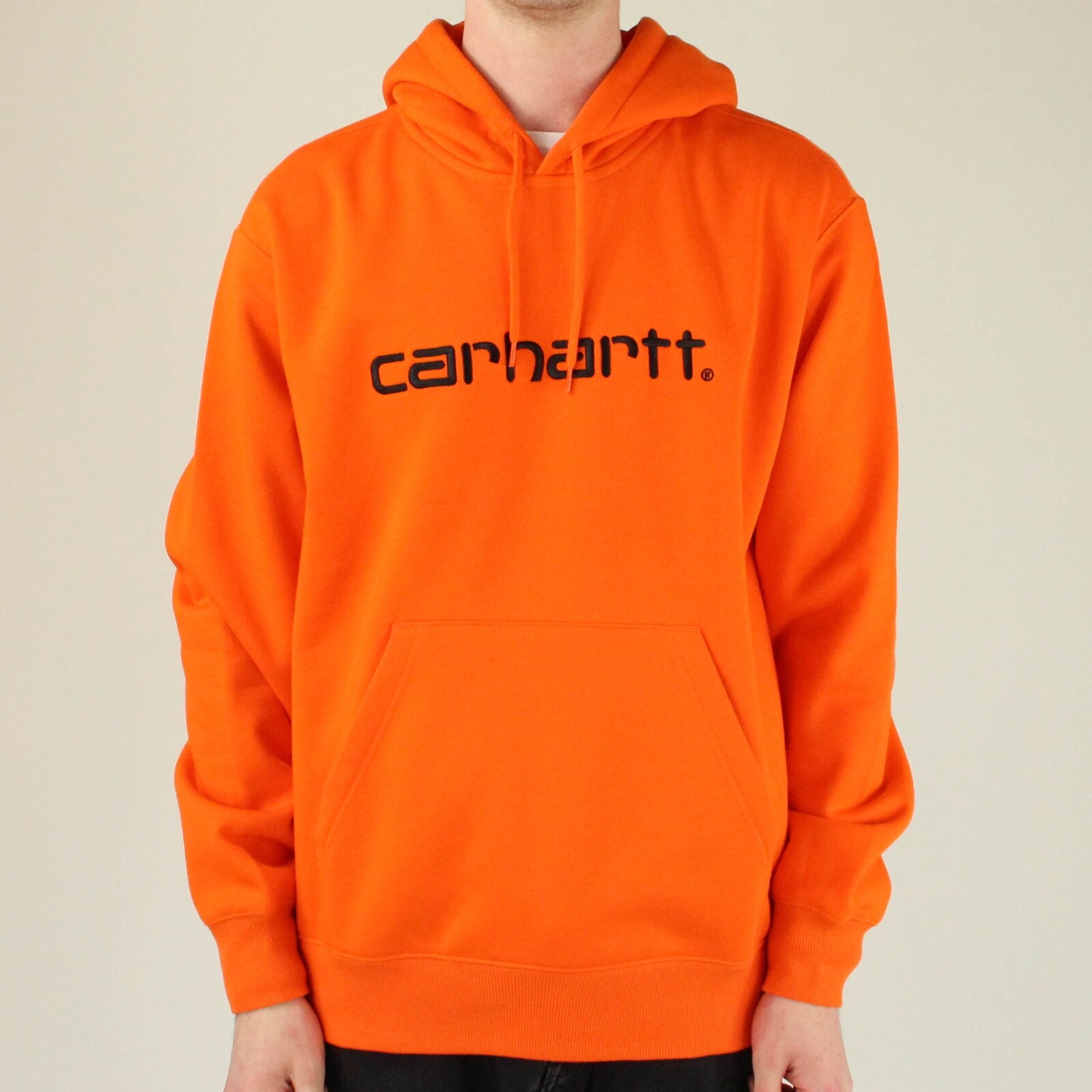 Carhartt Sudadera Con Capucha script con Capucha Pullover – Pimienta Naranja  en tamaño M, L | eBay