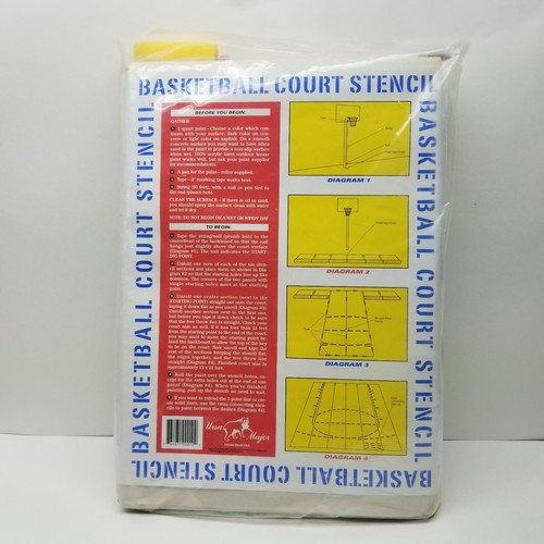 Superior Court Basketball Stencil Regulation Size Template Lines USA New Sealed